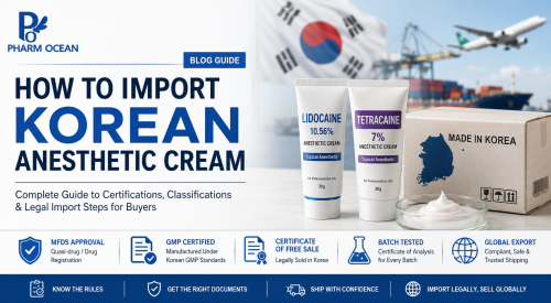How to Import Korean Anesthetic Cream?