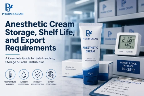 Anesthetic Cream Storage, Shelf Life, and Export Requirements